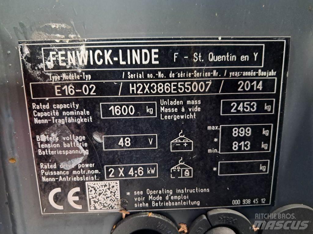 Linde E16-02 Električni viličarji