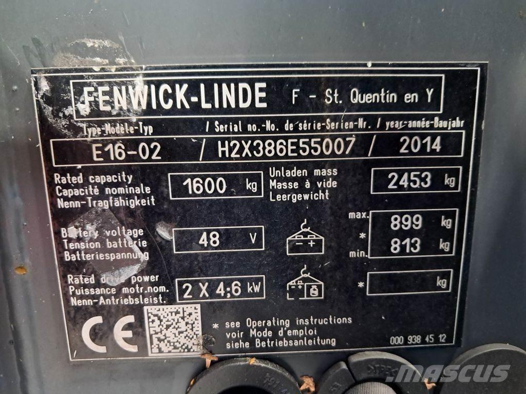 Linde E16-02 Električni viličarji