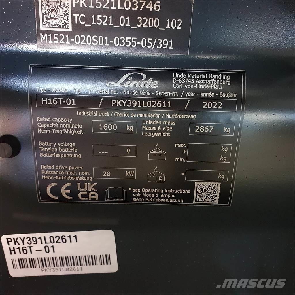 Linde H16T Plinski viličarji