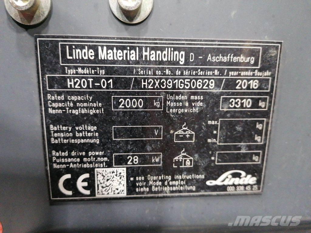 Linde H20T-01 Plinski viličarji