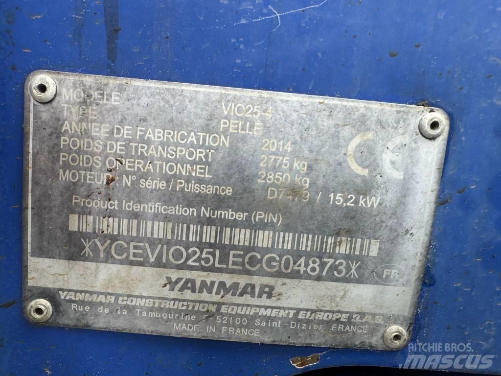 Yanmar Vio 25-4 Mini bagri <7t