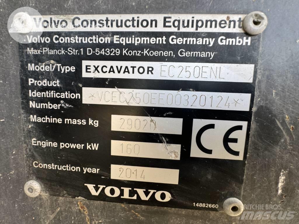 Volvo EC 250 E N L Bagri goseničarji