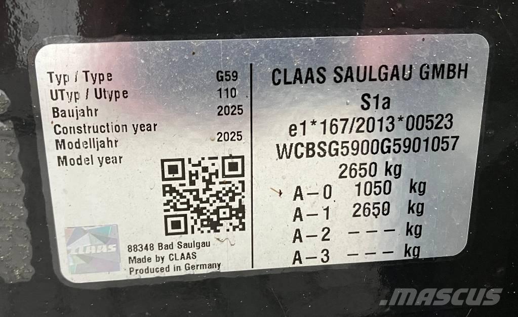 CLAAS Volto 1500 T Obračalniki in zgrabljalniki
