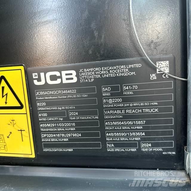 JCB 541-70 Teleskopski viličarji