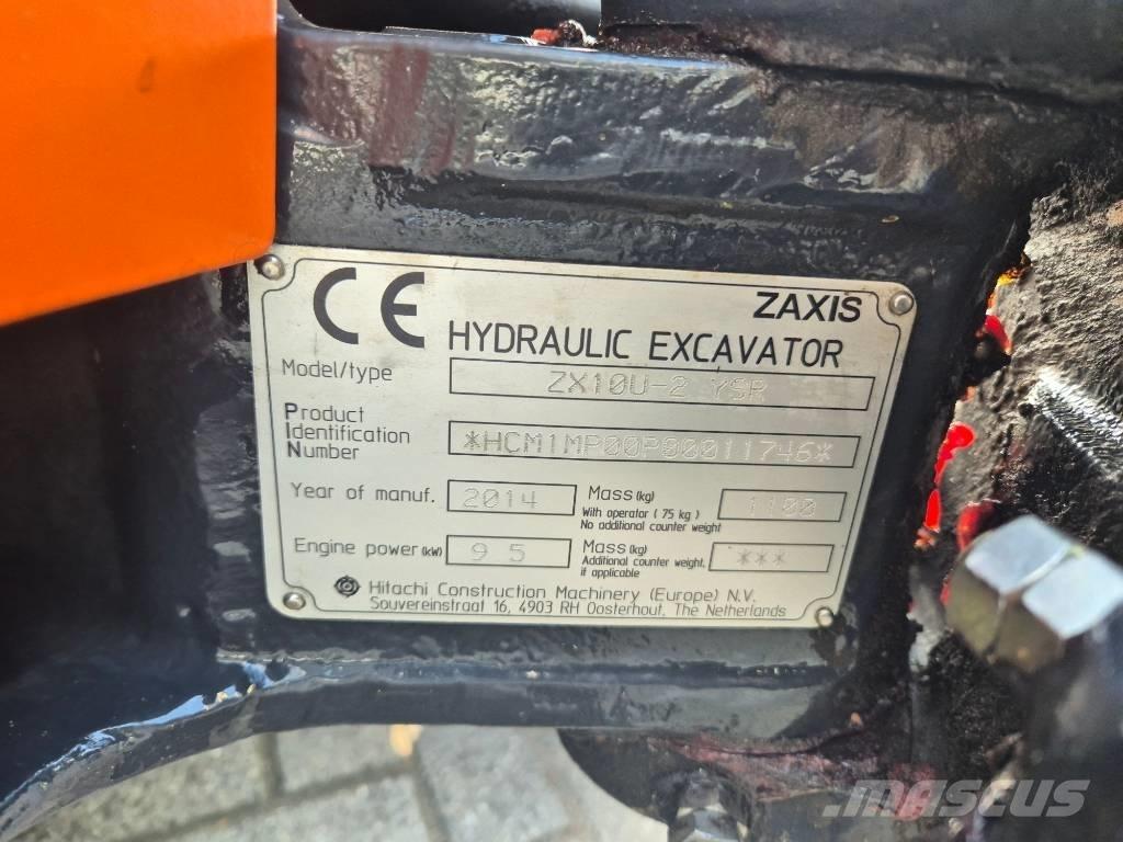 Hitachi ZX 10 U-2 Mini bagri <7t