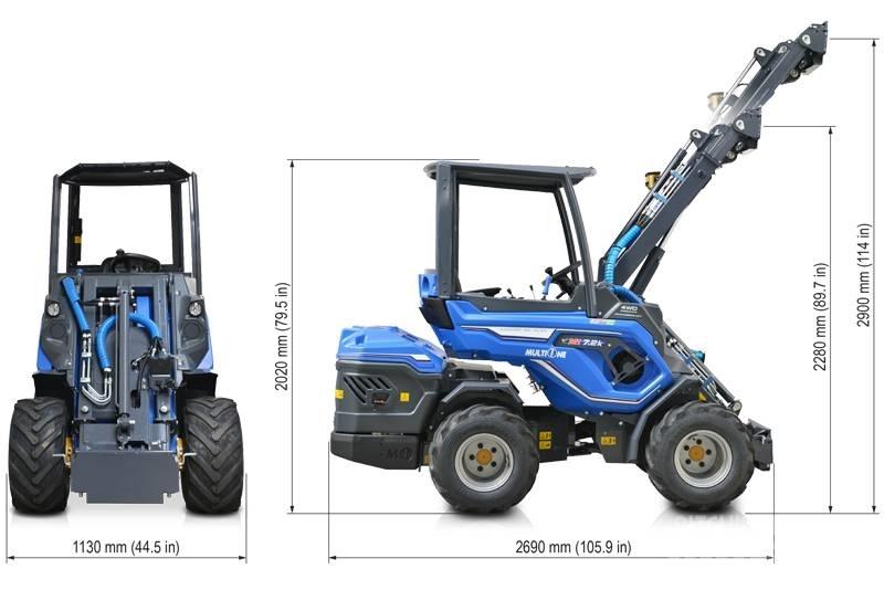 Multione 7.2 K Skid steer mini nakladalci