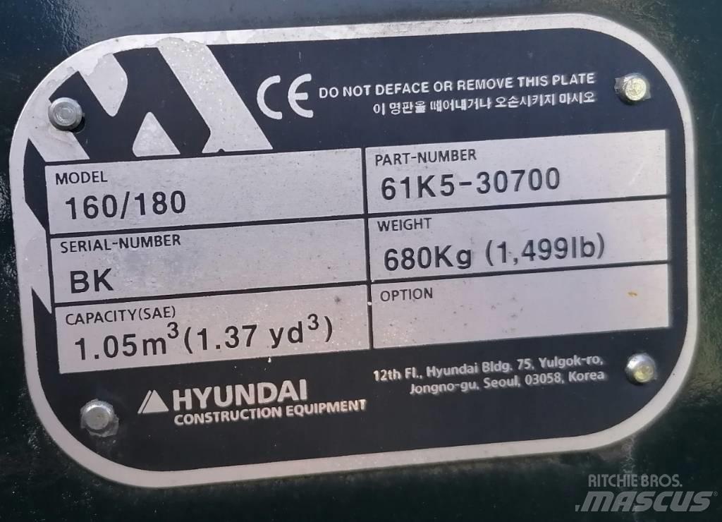 Hyundai 1.05m3_HX180 Žlice