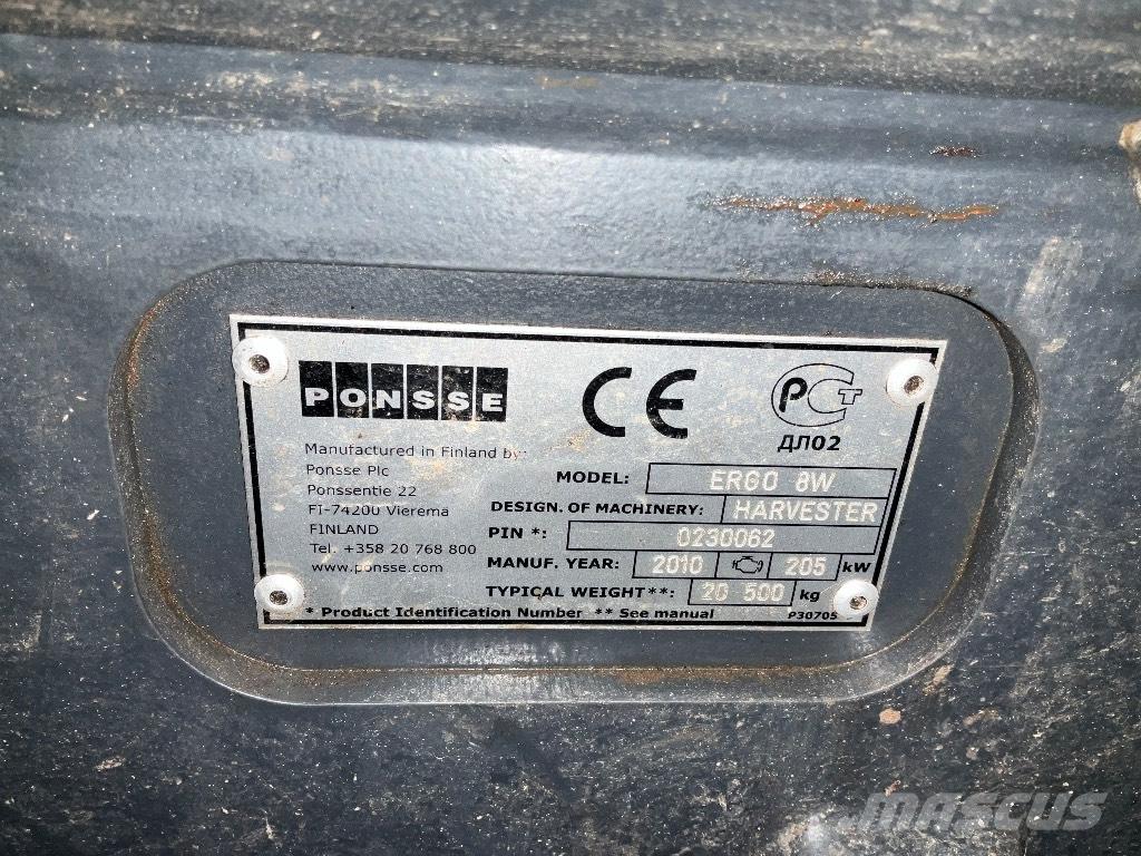 Ponsse ERGO 8W Harvesterji