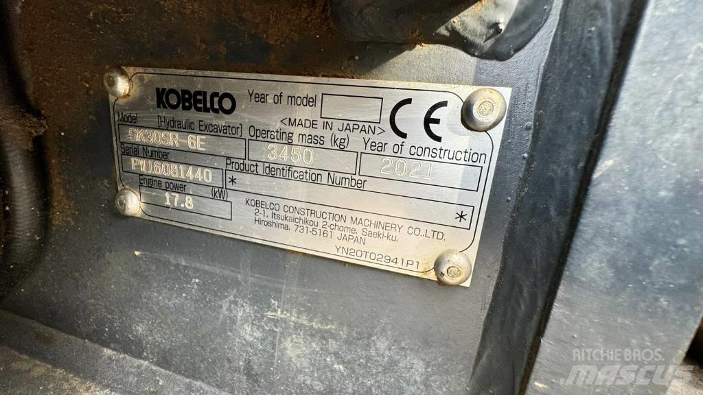 Kobelco SK 30 SR-6E Mini bagri <7t
