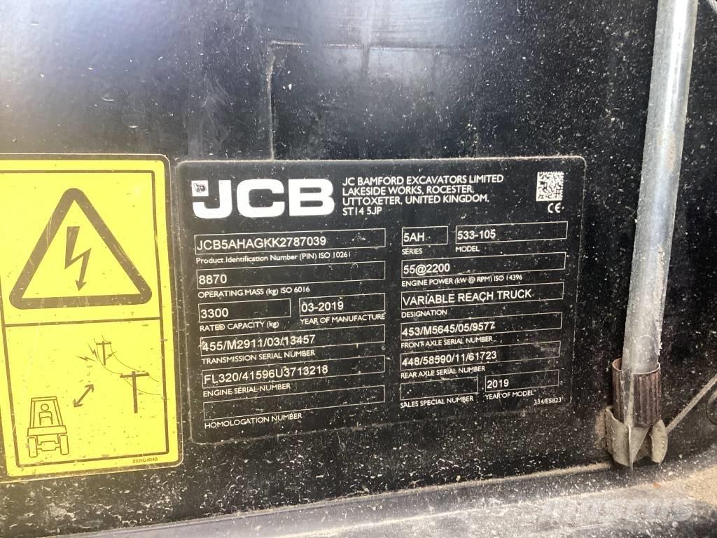 JCB 533-105 Teleskopski viličarji