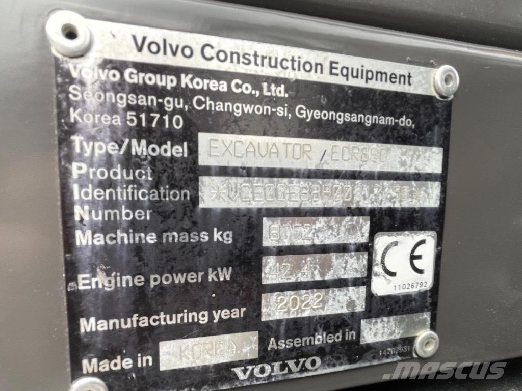 Volvo ECR88D Midi bagri 7t – 12t
