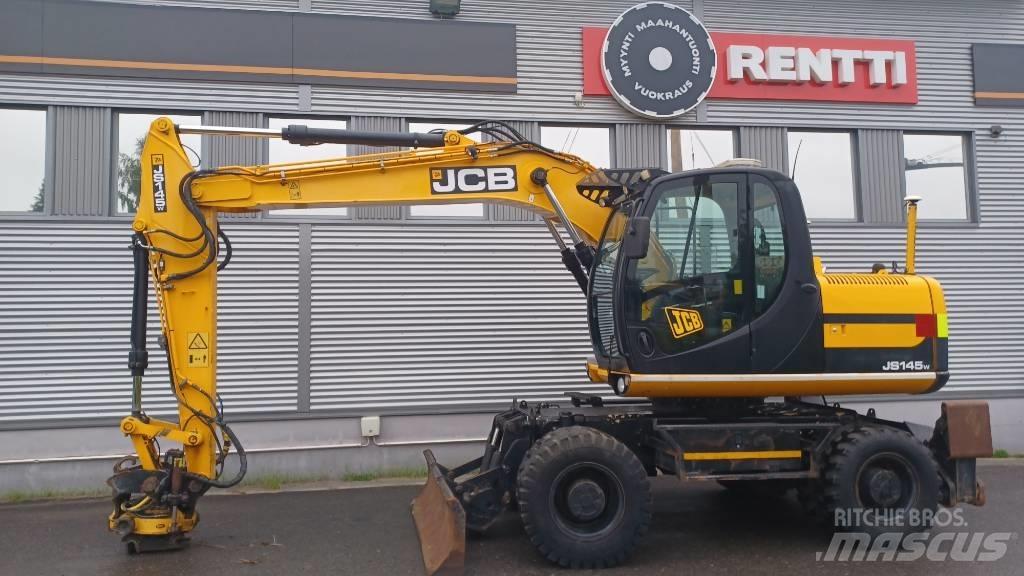 JCB JS 145 W Bagri na kolesih