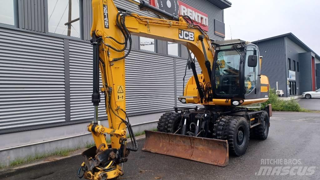 JCB JS 145 W Bagri na kolesih
