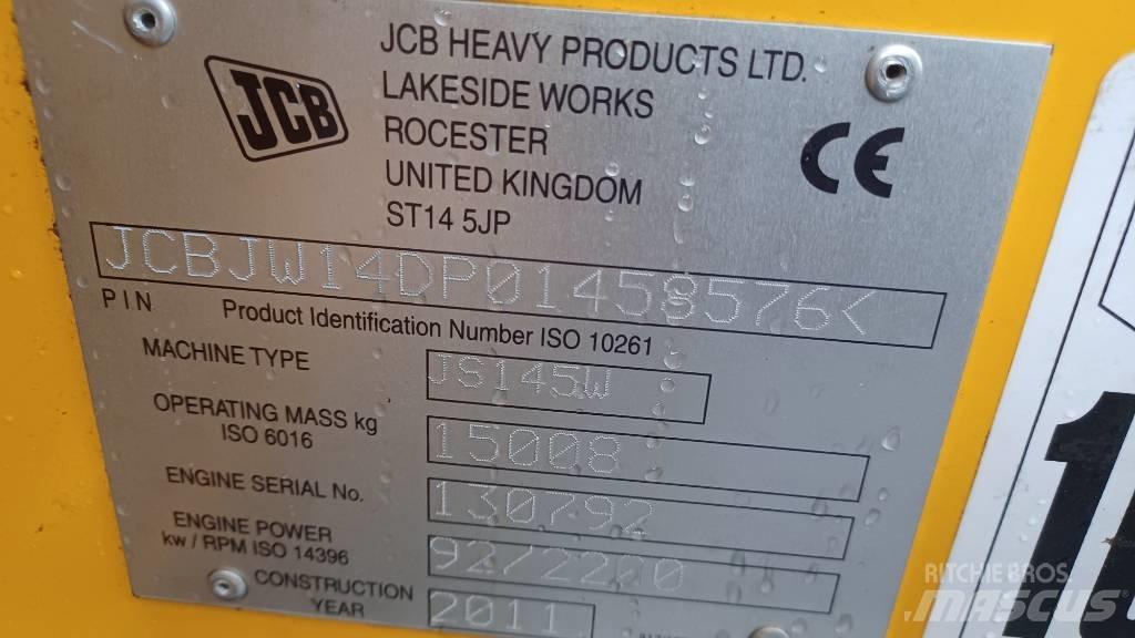 JCB JS 145 W Bagri na kolesih