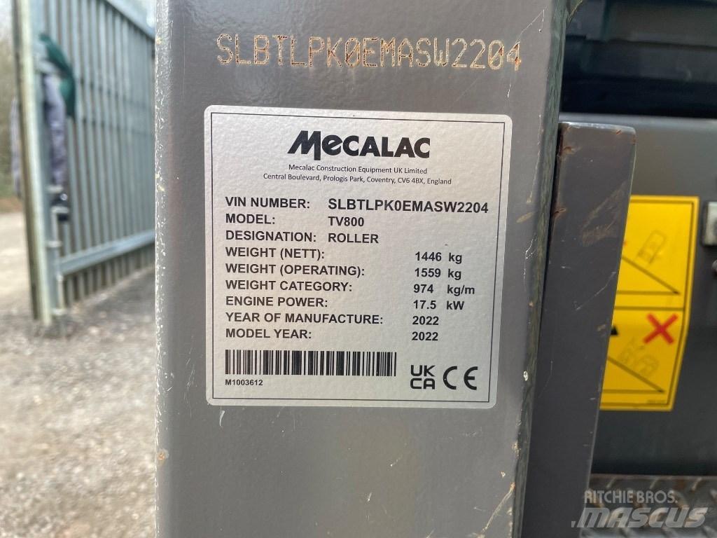 Mecalac TV 800 Dvojni valjarji