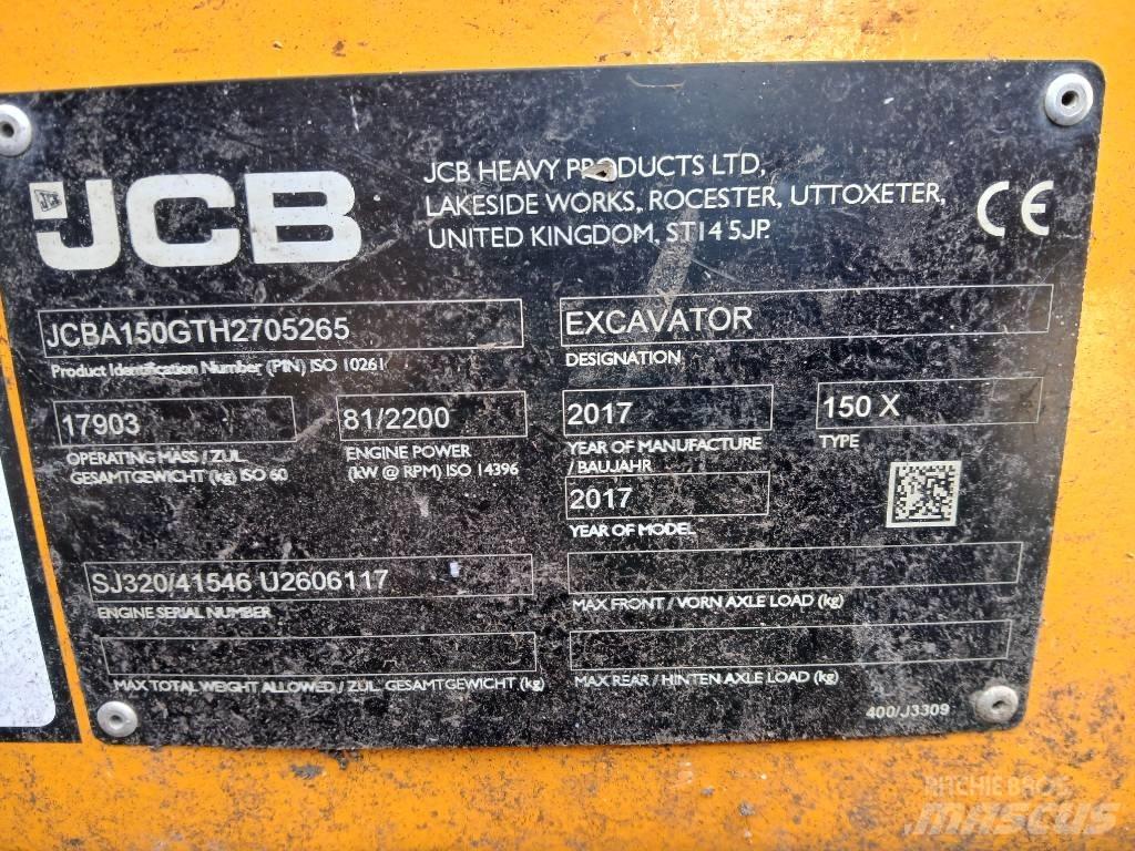 JCB 150X Bagri goseničarji