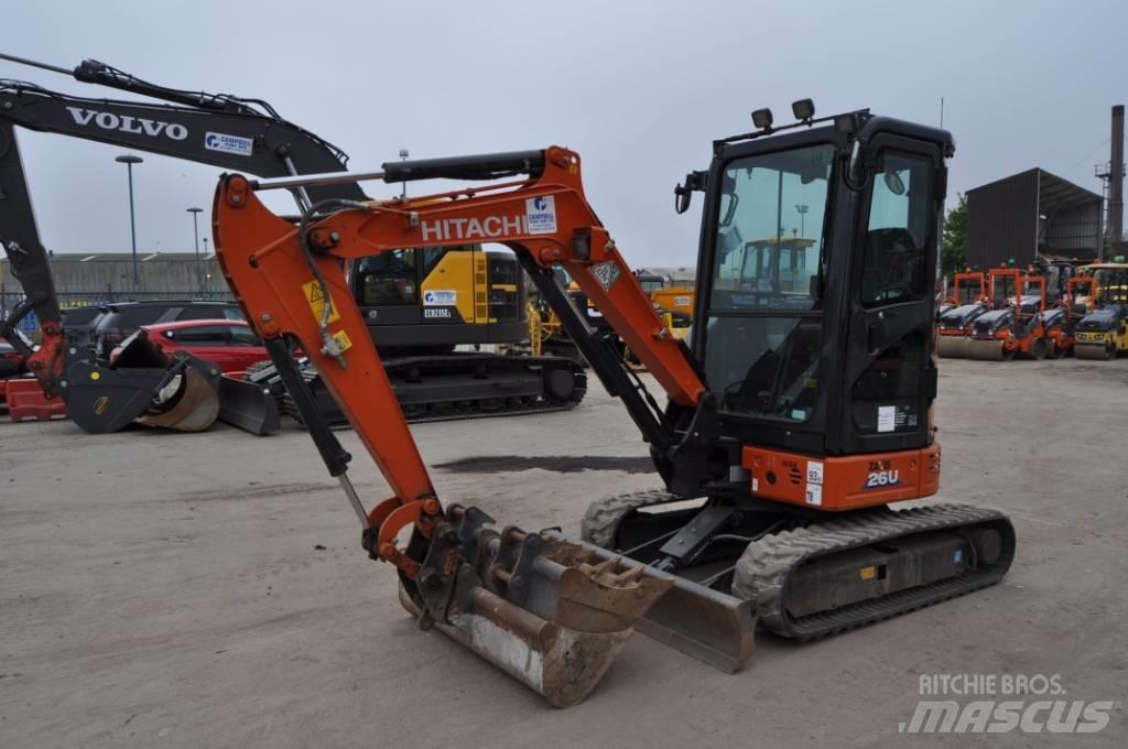 Hitachi ZX 26 U-6 Mini bagri <7t