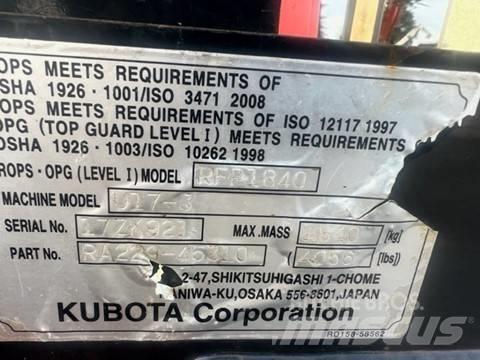 Kubota U 17-3 Mini bagri <7t