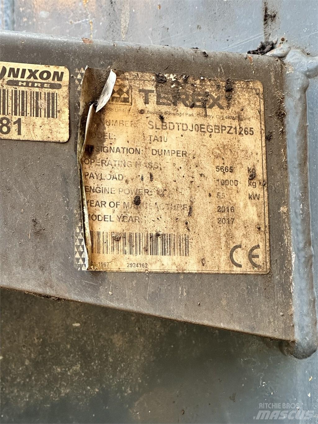 Terex TA10 Ne cestni demperji
