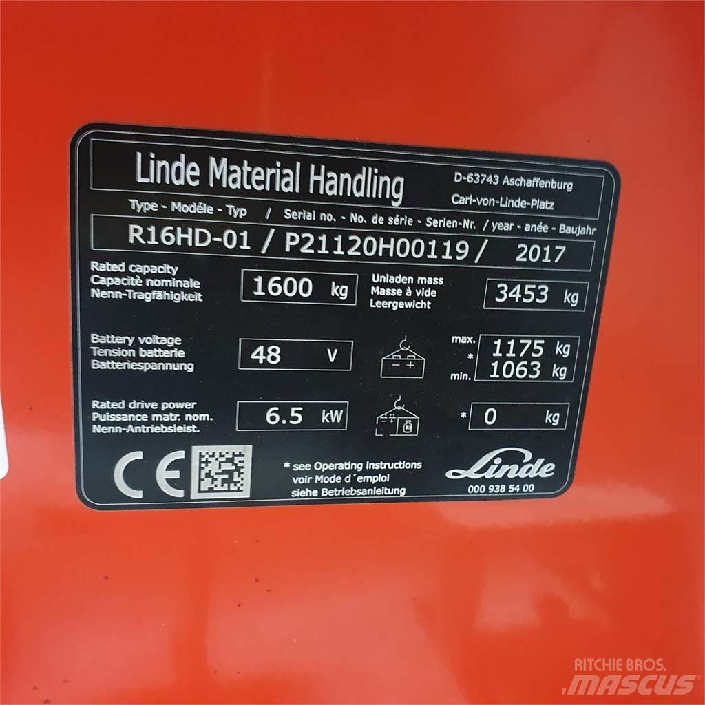 Linde R16HD Viličarji s pomičnim teleskopom