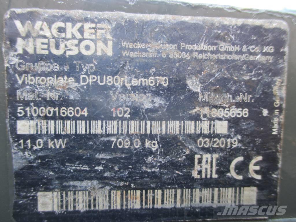 Wacker Neuson DPU 80 Vibro plošče