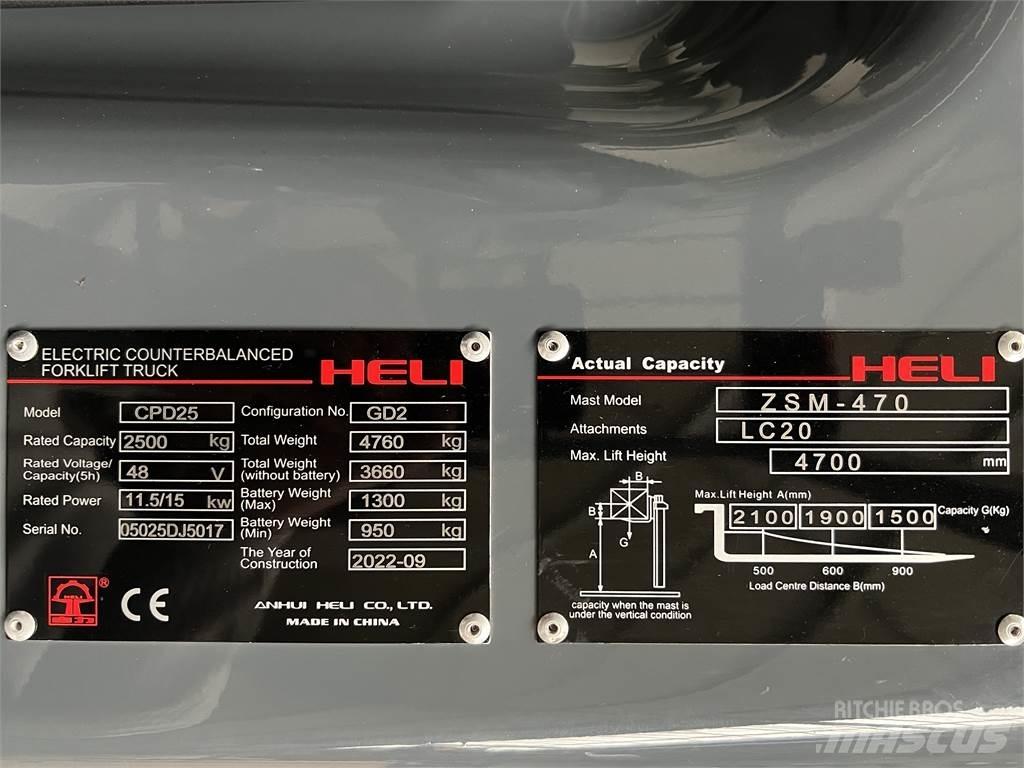 Heli CPD25 GD2 / NEU Električni viličarji