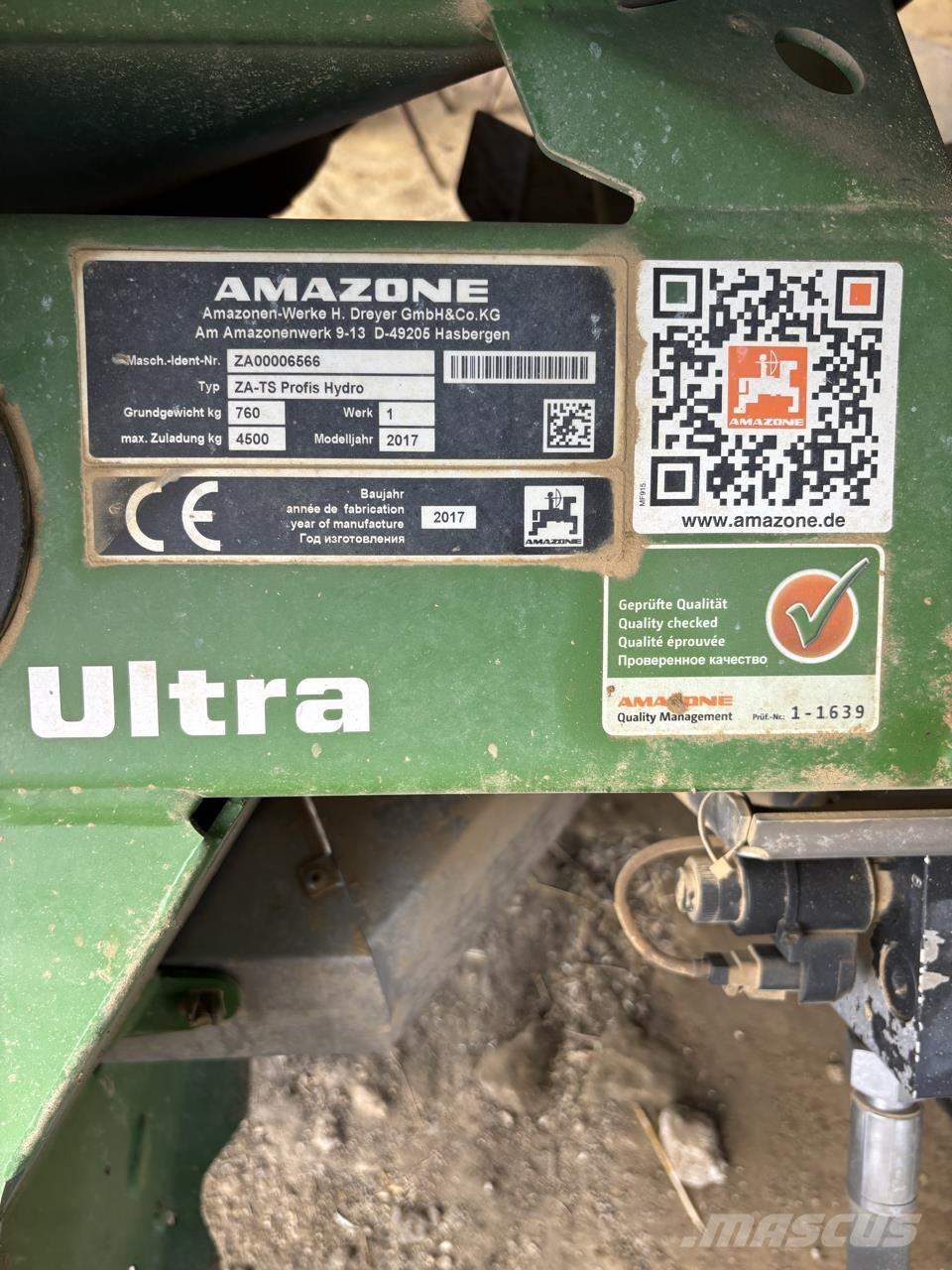 Amazone ZA TS 4200 Škropilnice gnojila