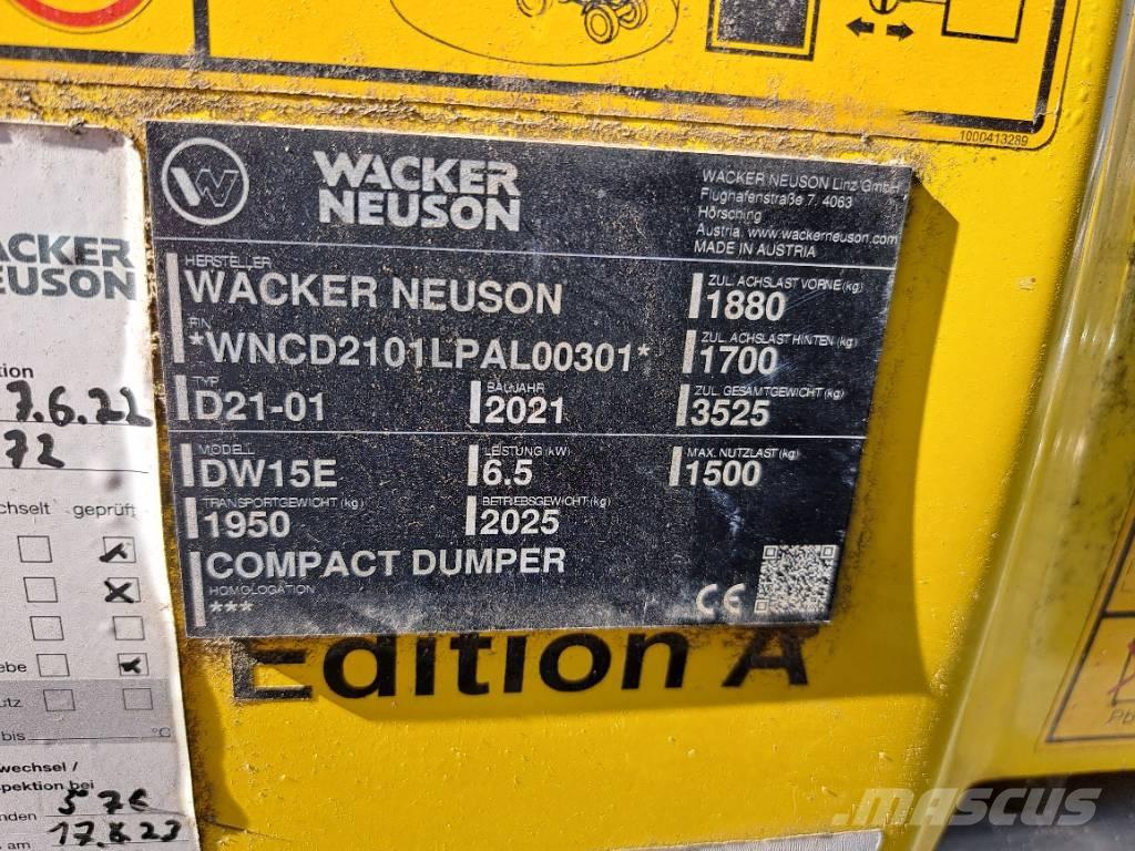 Wacker Neuson DW15e Ne cestni demperji