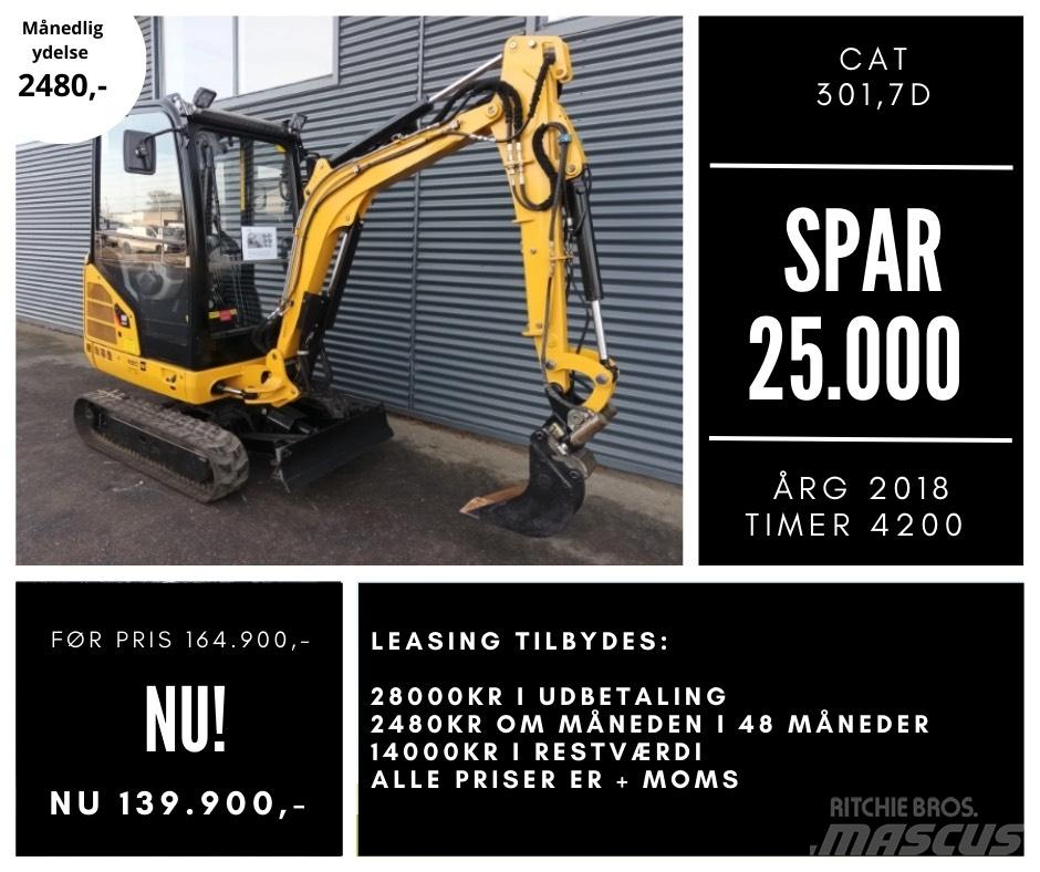 CAT 301,7d Mini bagri <7t