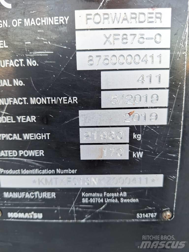 Komatsu 875 Forwarderji