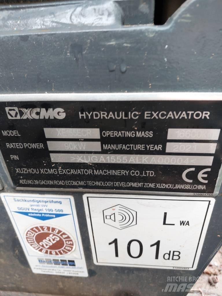 XCMG XE 155 ECR Bagri goseničarji