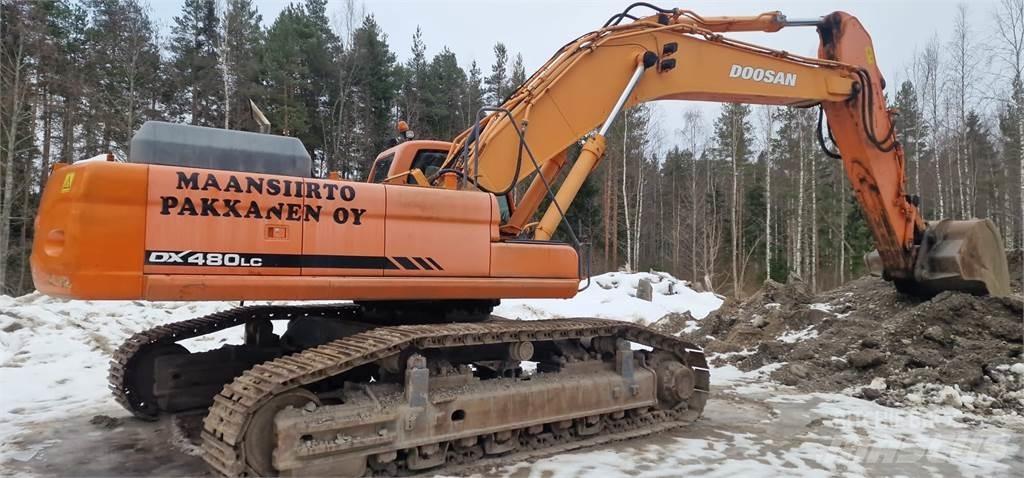Doosan DX 480 LC Bagri goseničarji