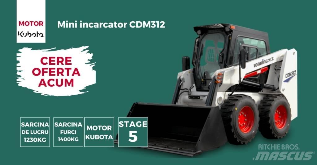 Lonking CDM312 Skid steer mini nakladalci