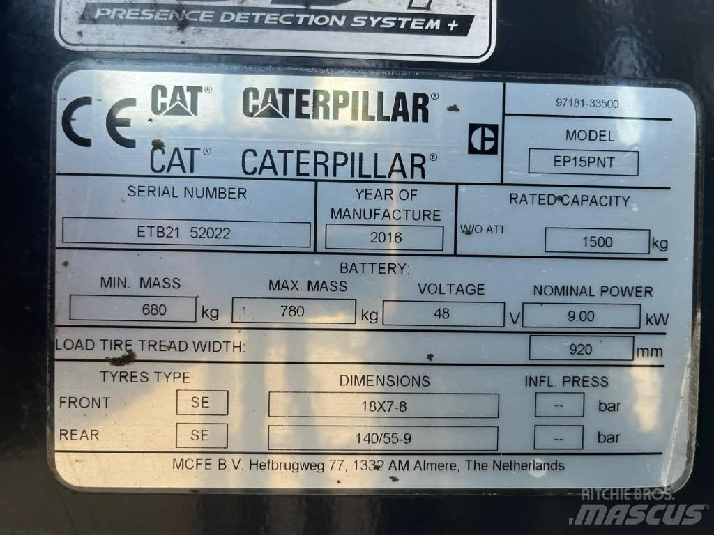 CAT EP15NT Električni viličarji
