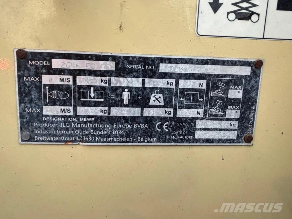 JLG 2646 ES Zglobne dvižne ploščadi