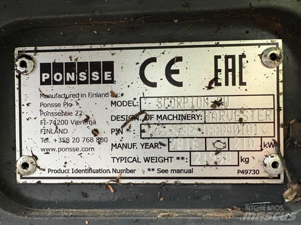 Ponsse Scorpion Harvesterji