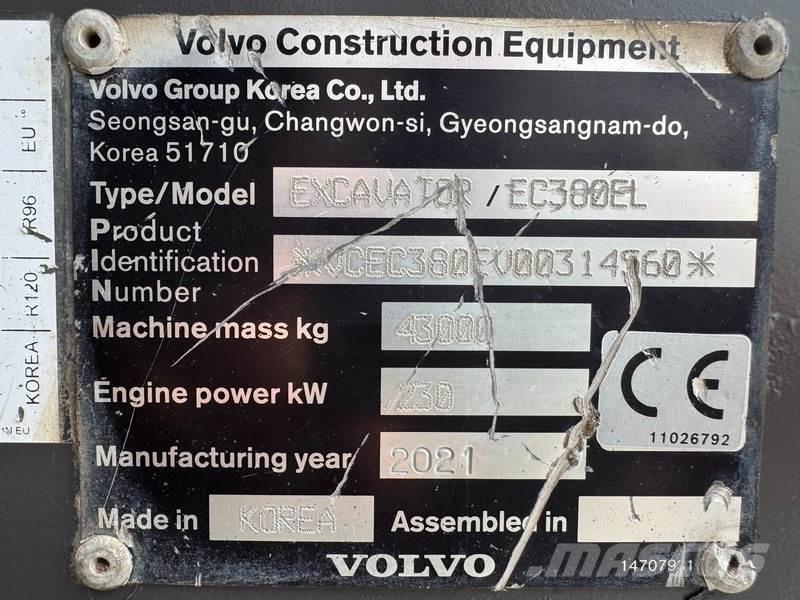 Volvo EC 380 EL Bagri goseničarji