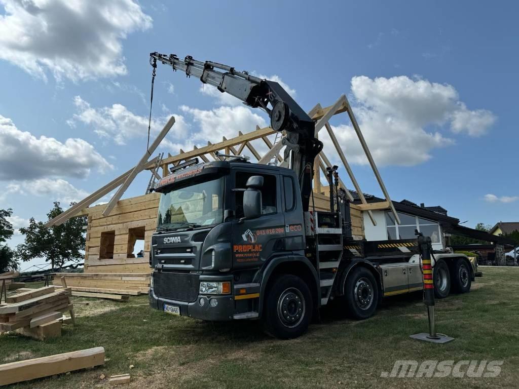 Scania P 460 Razstavljivi tovornjaki z žičnimi dvigali
