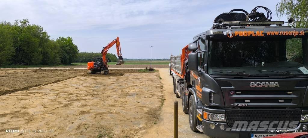 Scania P 460 Razstavljivi tovornjaki z žičnimi dvigali