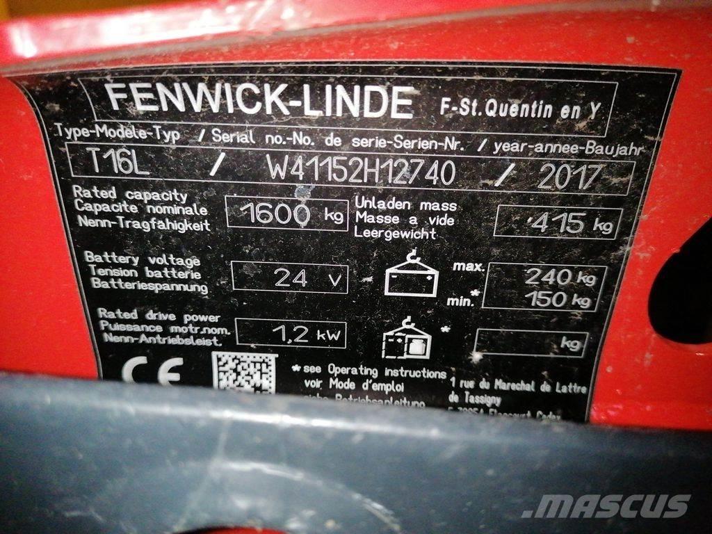 Linde T16L Električni nizko dvižni viličar