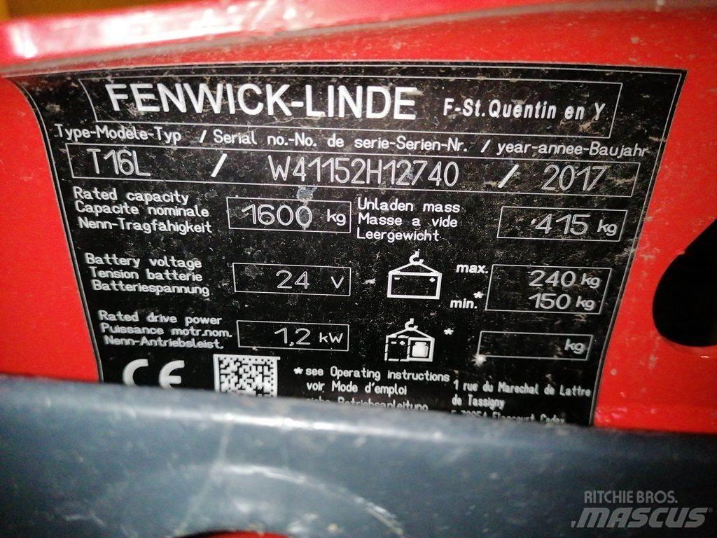 Linde T16L Električni nizko dvižni viličar