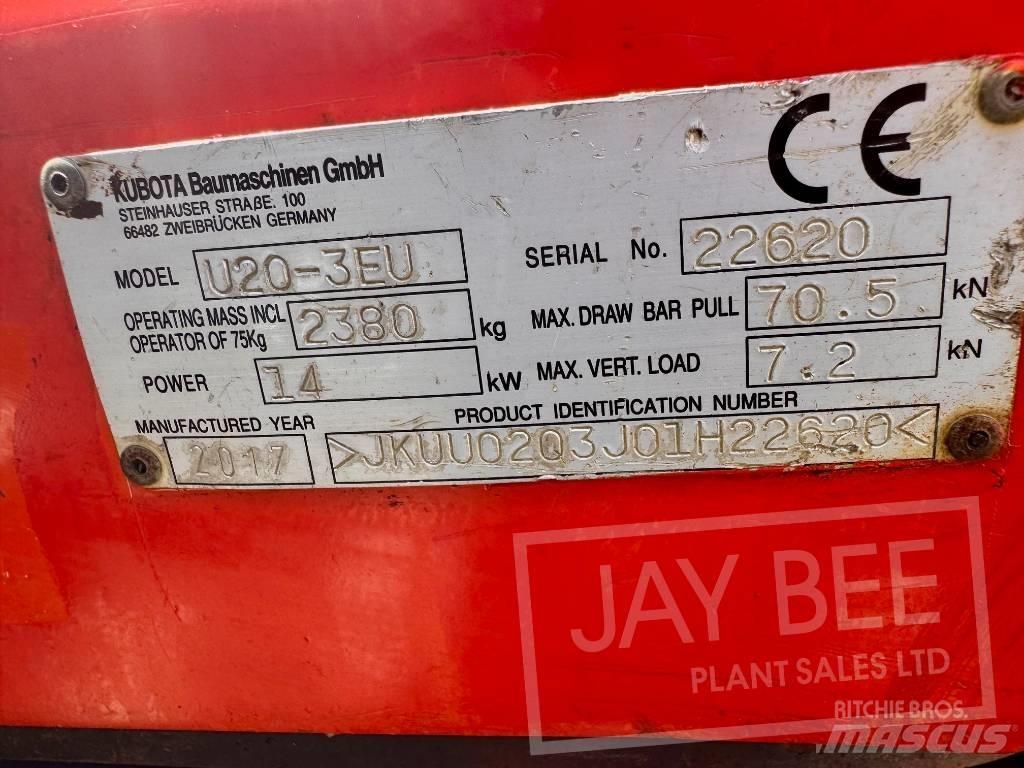 Kubota U 20-3 Mini bagri <7t