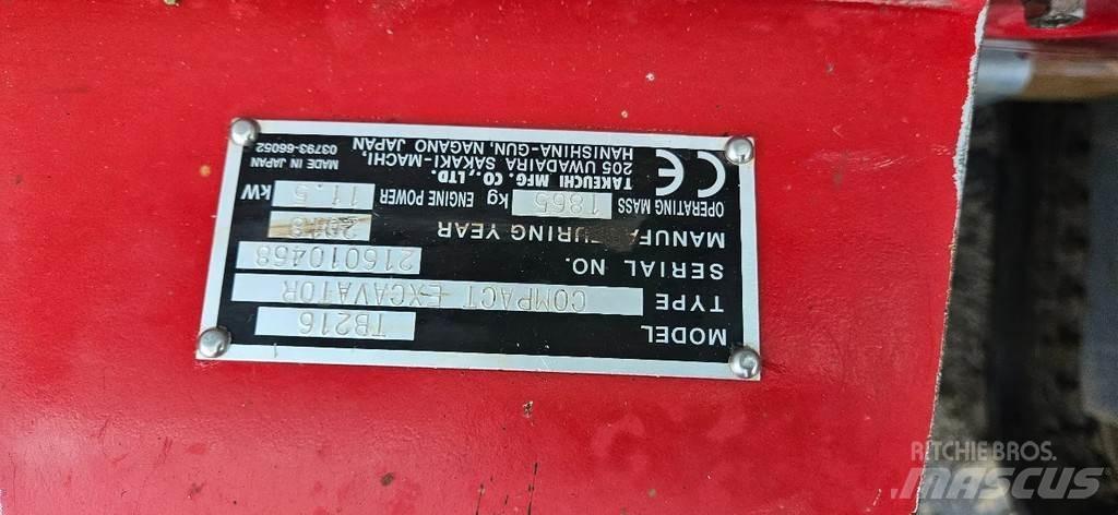 Takeuchi TB216 Mini bagri <7t