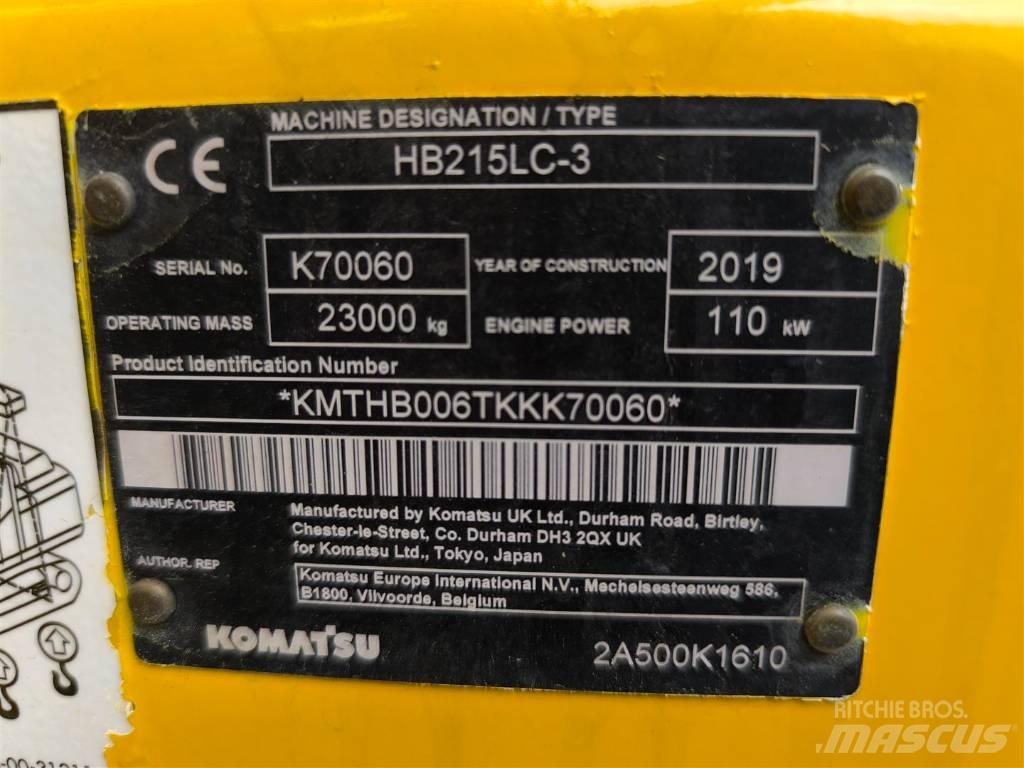 Komatsu HB 215 LC-3 Bagri goseničarji