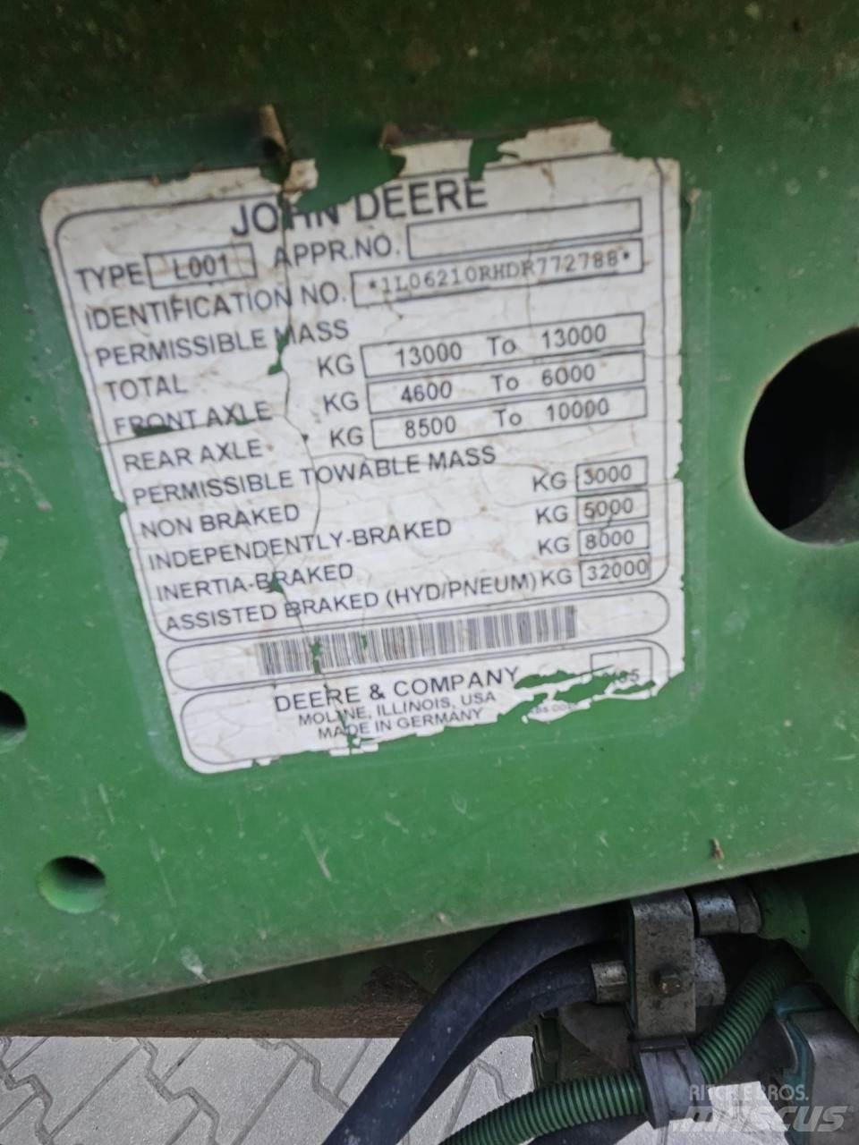 John Deere 6210R Traktorji