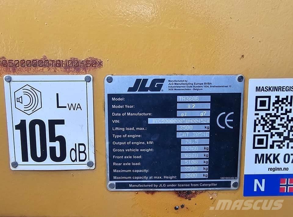 CAT TH 360 B Teleskopski viličarji