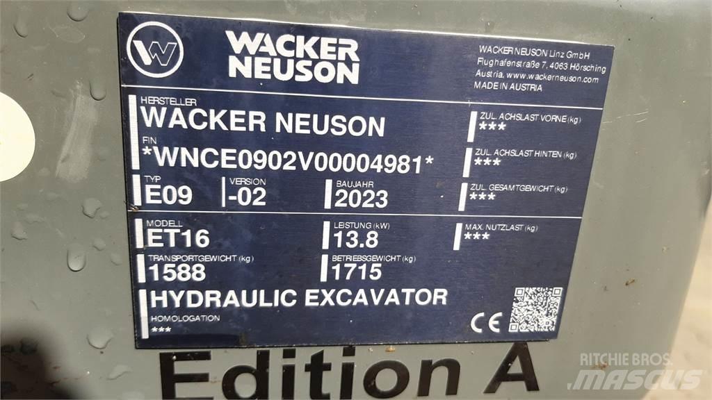 Wacker Neuson ET16 Bagri goseničarji