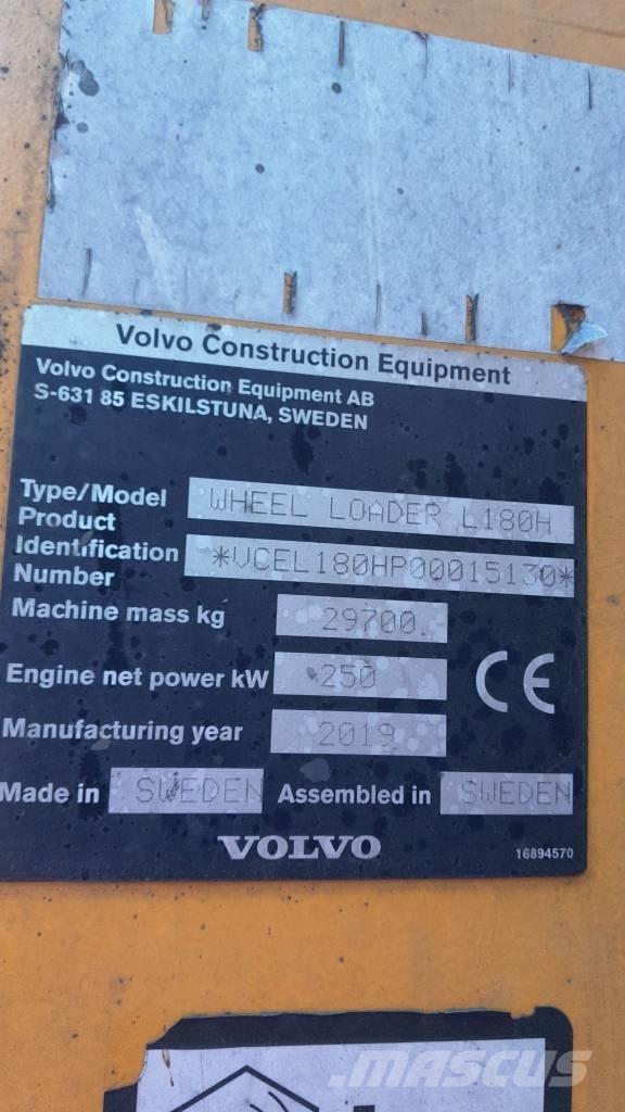 Volvo L 180 H Kolesni nakladalci