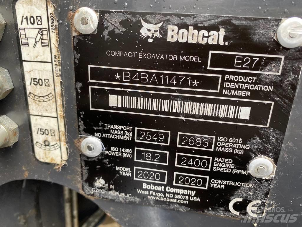 Bobcat E 27 Z Mini bagri <7t