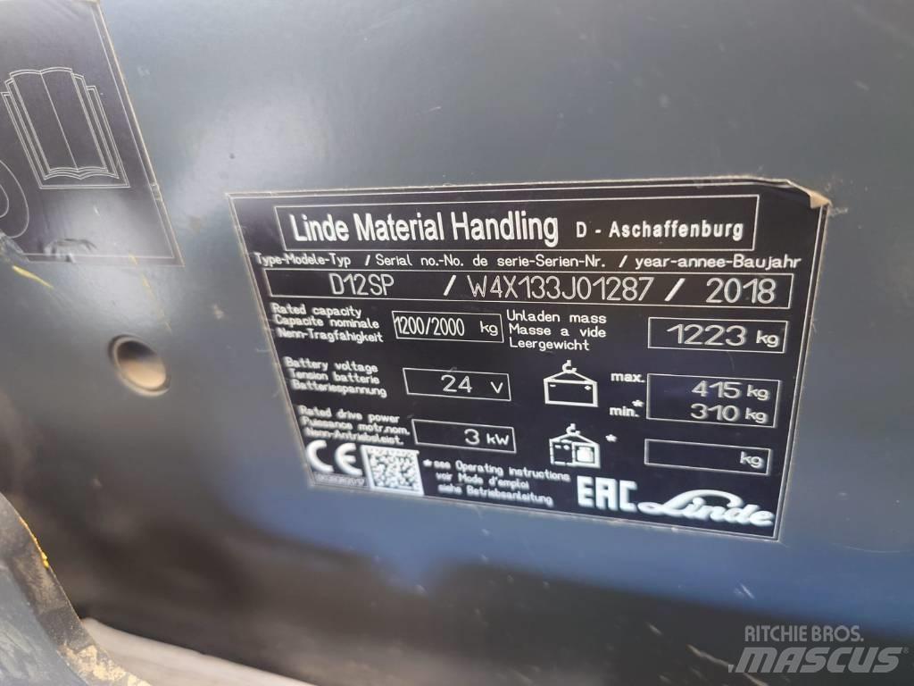 Linde D 12 Samopogonski ročni viličarji